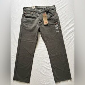 NWT-Levi's Men's 505 Regular Stretch Jeans - Charcoal Gray